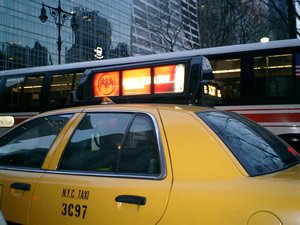 taxi rooftop display